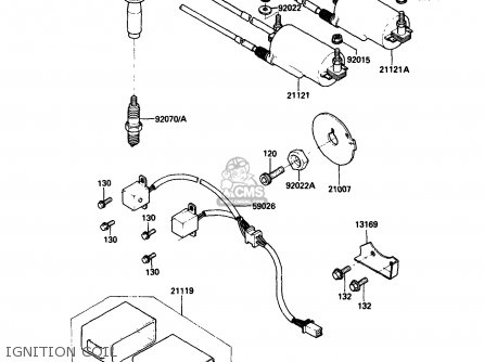 IGNITION COIL - ZX750G3 1986 EUROPE UK GR SD ST WG