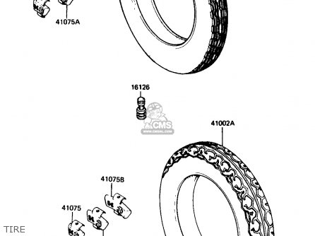 TIRE - ZX750G3 1986 EUROPE UK GR SD ST WG