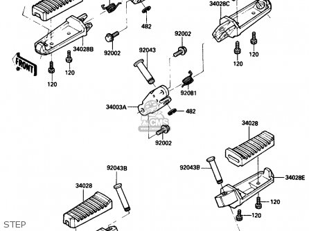 STEP - ZX750G3 1986 EUROPE UK GR SD ST WG
