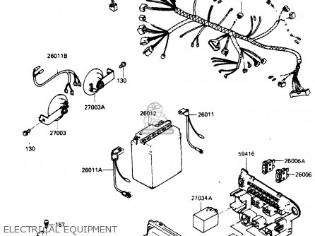 ELECTRICAL EQUIPMENT - ZX750G3 1986 EUROPE UK GR SD ST WG