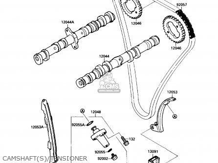 CAMSHAFT(S)/TENSIONER - ZX750H1 NINJA ZX7 1989 USA CALIFORNIA CANADA