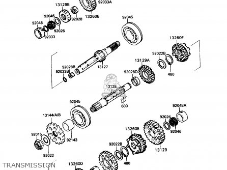 TRANSMISSION - ZX750H1 NINJA ZX7 1989 USA CALIFORNIA CANADA