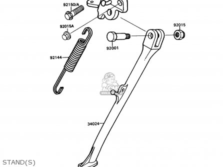 STAND(S) - ZX750H1 NINJA ZX7 1989 USA CALIFORNIA CANADA