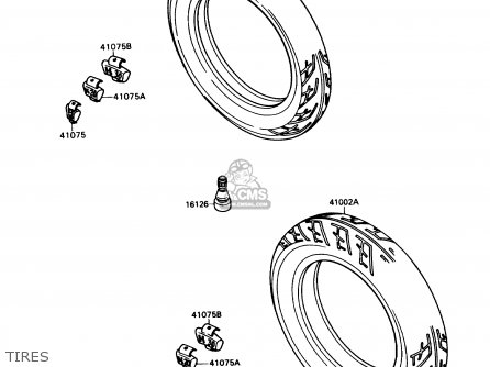 TIRES - ZX750H1 NINJA ZX7 1989 USA CALIFORNIA CANADA