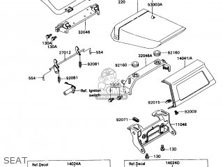 SEAT - ZX750H1 NINJA ZX7 1989 USA CALIFORNIA CANADA