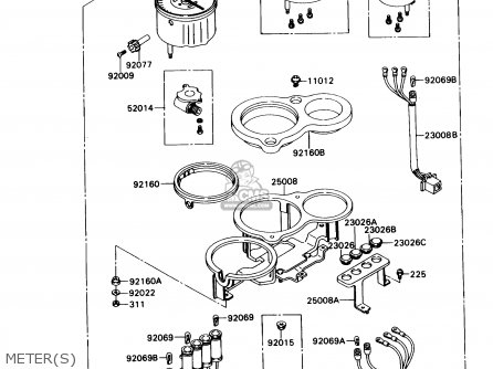 METER(S) - ZX750H1 NINJA ZX7 1989 USA CALIFORNIA CANADA