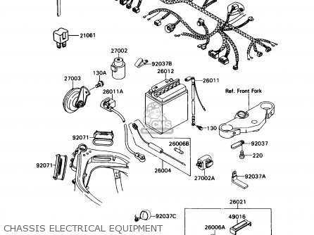 CHASSIS ELECTRICAL EQUIPMENT - ZX750H1 NINJA ZX7 1989 USA CALIFORNIA CANADA