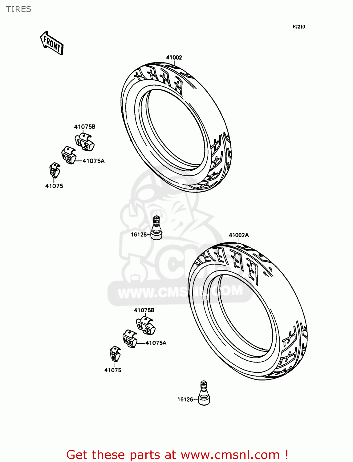 TIRES ZX750H1 ZXR750 1989 EUROPE UK FR AR FG GR IT NR SD SP ST