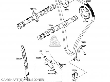 CAMSHAFT(S)/TENSIONER - ZX750H1 ZXR750 1989 EUROPE UK FR AR FG GR IT NR SD SP ST