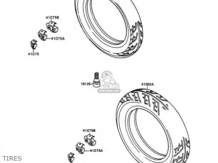 TIRES - ZX750H1 ZXR750 1989 EUROPE UK FR AR FG GR IT NR SD SP ST