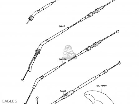 CABLES - ZX750H1 ZXR750 1989 EUROPE UK FR AR FG GR IT NR SD SP ST