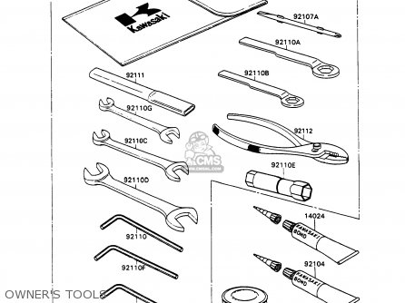 OWNER'S TOOLS - ZX750H1 ZXR750 1989 EUROPE UK FR AR FG GR IT NR SD SP ST