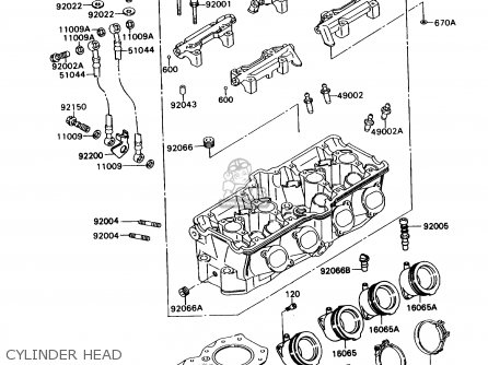 Kawasaki ZX750H2 NINJA ZX7 1990 USA CALIFORNIA CANADA parts lists 