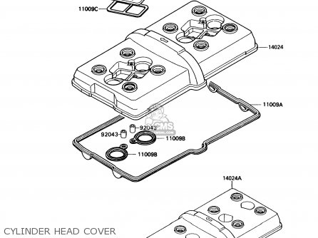 CYLINDER HEAD COVER - ZX750H2 NINJA ZX7 1990 USA CALIFORNIA CANADA