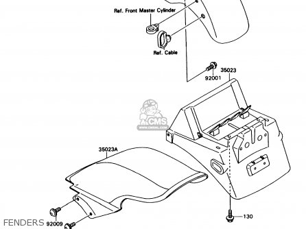 FENDERS - ZX750H2 NINJA ZX7 1990 USA CALIFORNIA CANADA