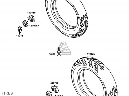 TIRES - ZX750H2 NINJA ZX7 1990 USA CALIFORNIA CANADA