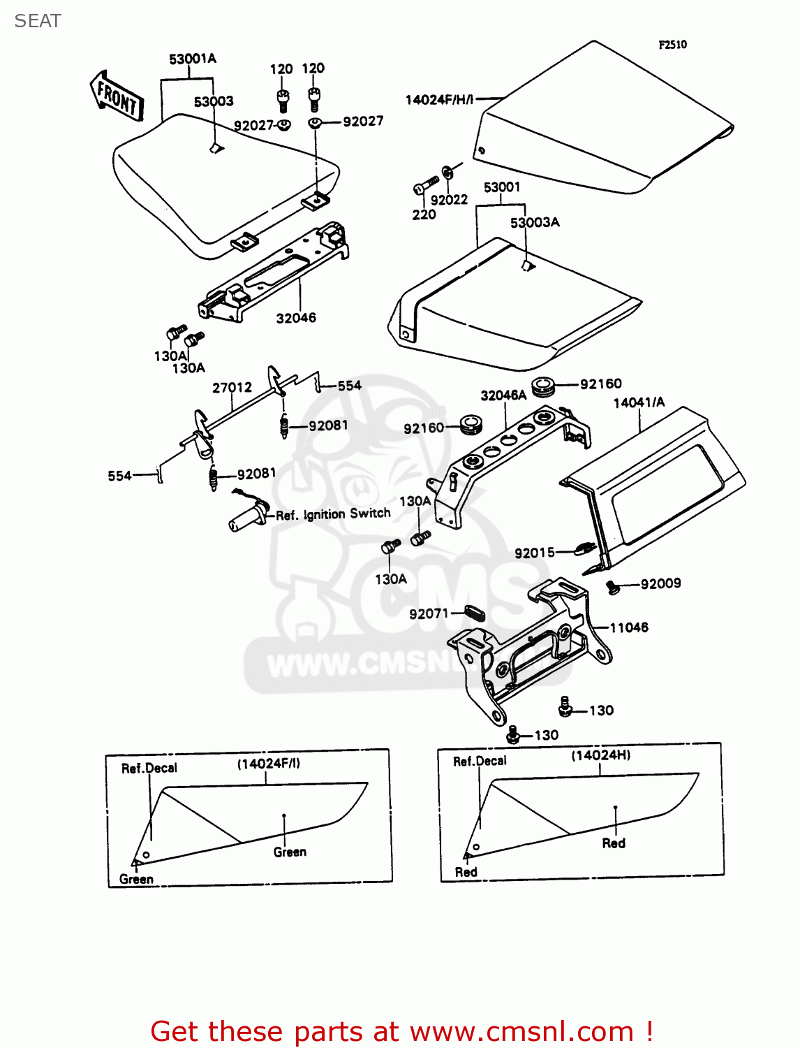 SEAT ZX750H2 ZXR750 1990 EUROPE UK FR AR FG GR IT NR SD SP ST