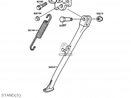 STAND(S) - ZX750H2 ZXR750 1990 EUROPE UK FR AR FG GR IT NR SD SP ST