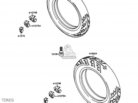 TIRES - ZX750H2 ZXR750 1990 EUROPE UK FR AR FG GR IT NR SD SP ST