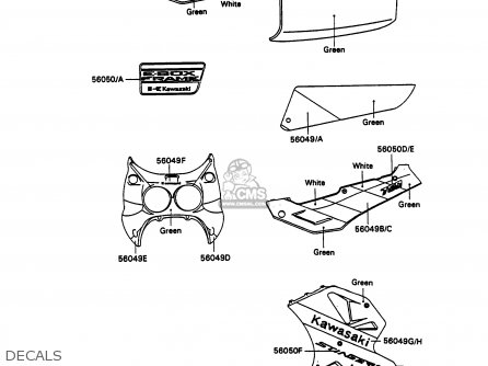 DECALS - ZX750H2 ZXR750 1990 EUROPE UK FR AR FG GR IT NR SD SP ST