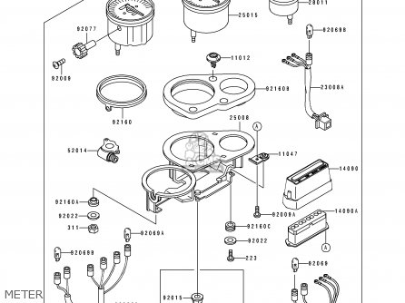 METER - ZX750J1 NINJA ZX7 1991 USA CALIFORNIA CANADA