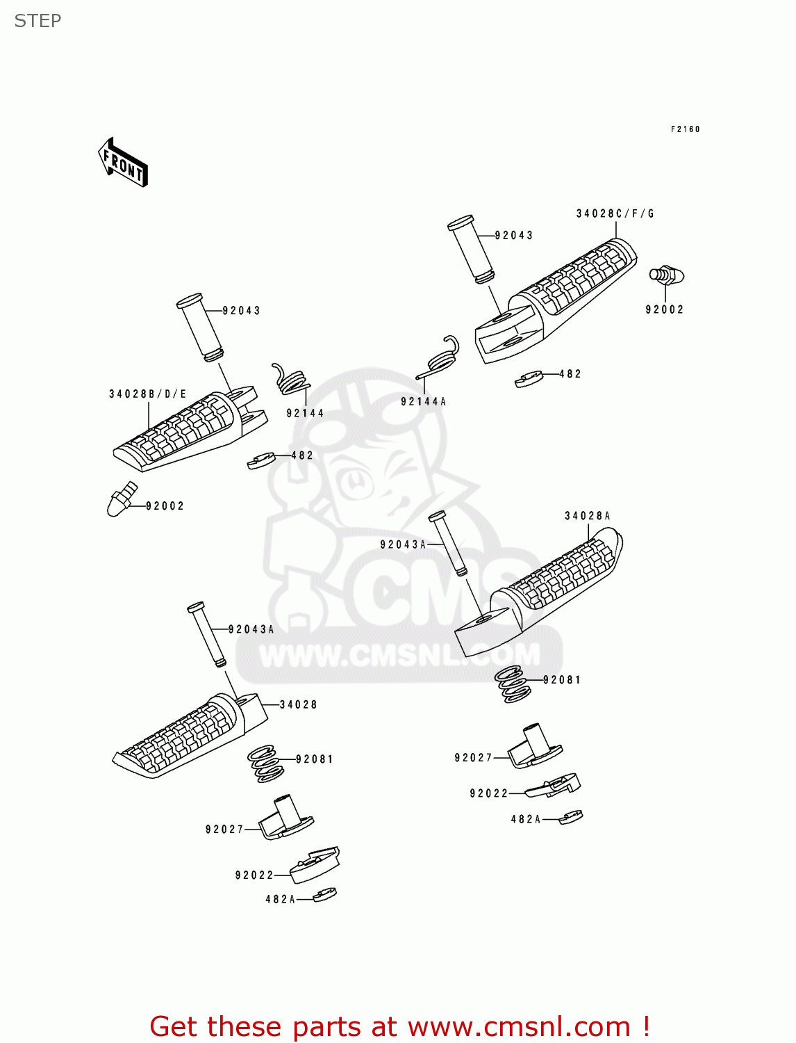 STEP ZX750J2 NINJA ZX7 1992 USA CALIFORNIA CANADA