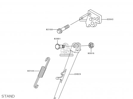 STAND - ZX750J2 NINJA ZX7 1992 USA CALIFORNIA CANADA