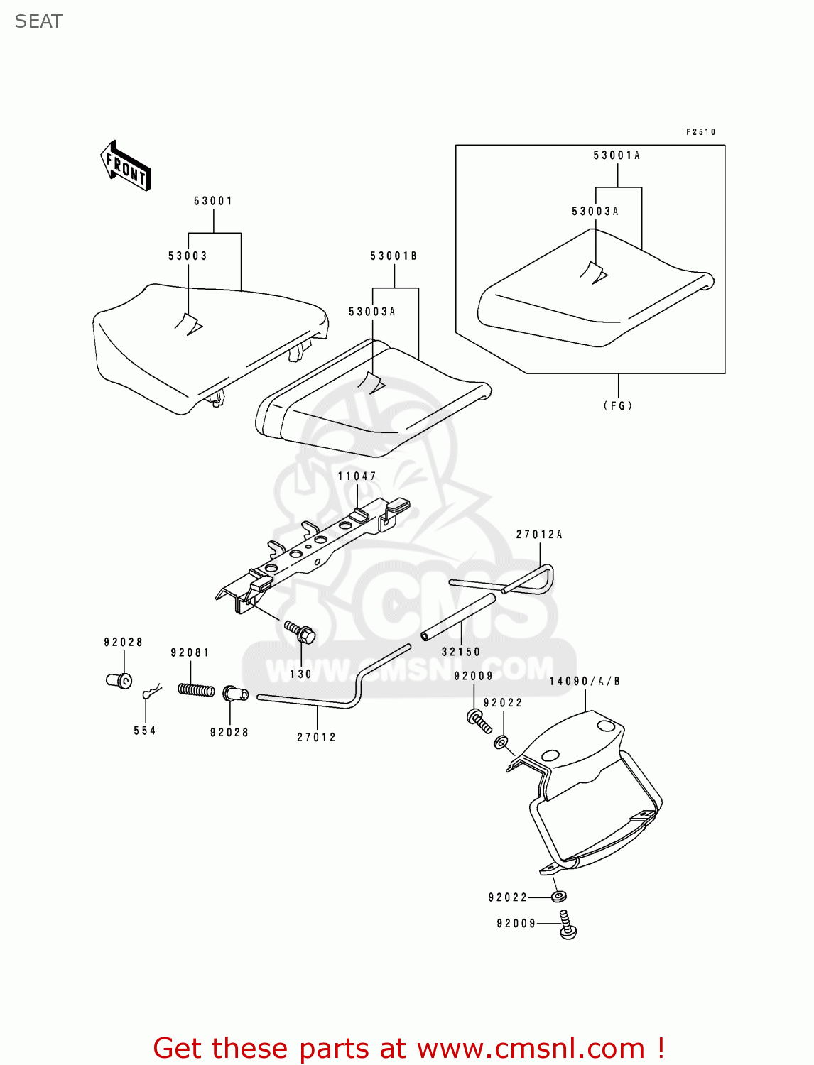 SEAT ZX750J2 ZXR750 1992 EUROPE UK FR AR FG GR IT NR SD SP ST