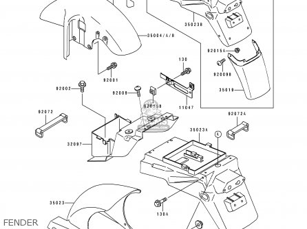 FENDER - ZX750J2 ZXR750 1992 EUROPE UK FR AR FG GR IT NR SD SP ST