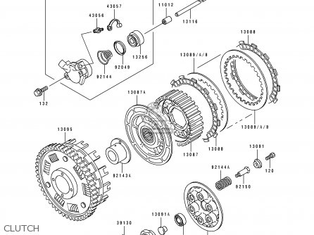 CLUTCH - ZX750K1 NINJA ZX7R 1991 USA CALIFORNIA CANADA