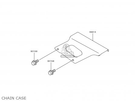 CHAIN CASE - ZX750K1 NINJA ZX7R 1991 USA CALIFORNIA CANADA