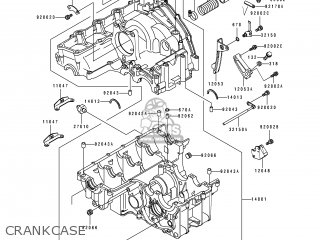 CRANKCASE - ZX750K1 ZXR750R 1991 EUROPE UK FR AR FG IT NR SP