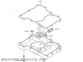 BREATHER BODY/OIL PAN - ZX750K1 ZXR750R 1991 EUROPE UK FR AR FG IT NR SP