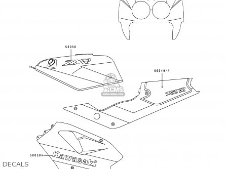 DECALS - ZX750K1 ZXR750R 1991 EUROPE UK FR AR FG IT NR SP