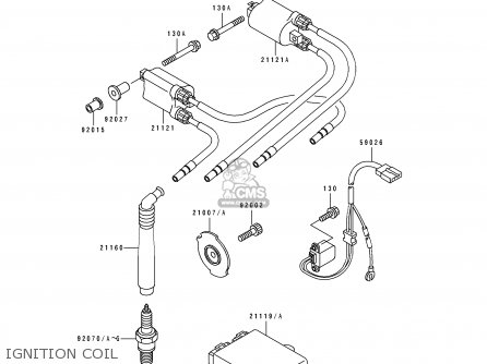 IGNITION COIL - ZX750K2 NINJA ZX7R 1992 USA CALIFORNIA CANADA
