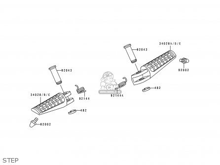 STEP - ZX750K2 NINJA ZX7R 1992 USA CALIFORNIA CANADA