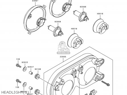 HEADLIGHT(S) - ZX750L1 NINJA ZX7 1993 USA CALIFORNIA CANADA
