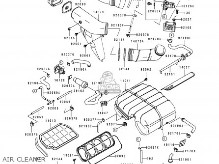 AIR CLEANER - ZX750L1 ZXR750 1993 EUROPE UK FR NL AR FG GR IT NR SD SP ST