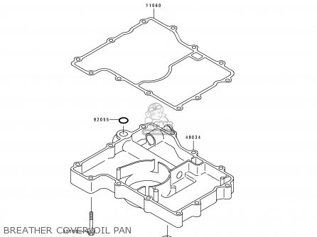 BREATHER COVER/OIL PAN - ZX750L1 ZXR750 1993 EUROPE UK FR NL AR FG GR IT NR SD SP ST