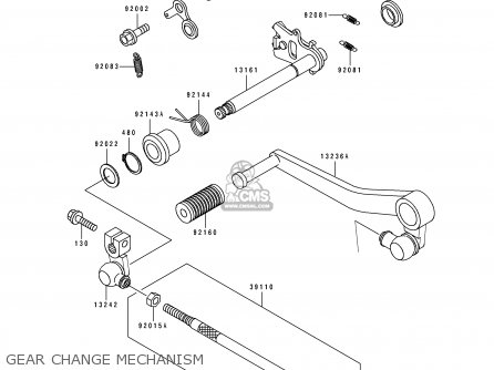GEAR CHANGE MECHANISM - ZX750L2 NINJA ZX7 1994 USA CALIFORNIA CANADA