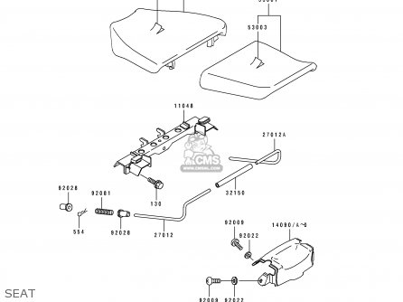 SEAT - ZX750L3 NINJA ZX7 1995 USA CALIFORNIA CANADA