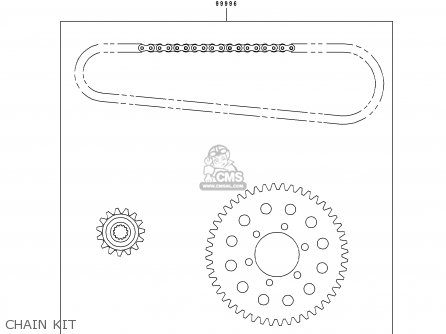 CHAIN KIT - ZX750L3 ZXR750 1995 EUROPE UK FR NL AR FG GR IT NR SP ST