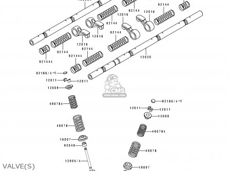 VALVE(S) - ZX750M1 NINJA ZX7R 1993 USA CALIFORNIA CANADA