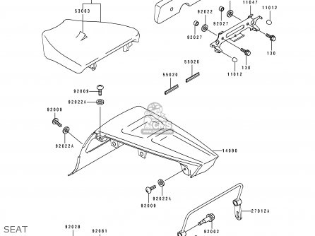 SEAT - ZX750M1 NINJA ZX7R 1993 USA CALIFORNIA CANADA