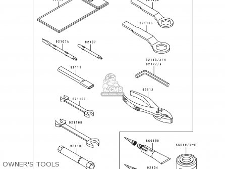 OWNER'S TOOLS - ZX750M1 ZXR750R 1993 EUROPE UK FR AR FG IT SP