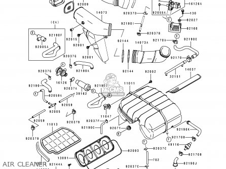 AIR CLEANER - ZX750M2 NINJA ZX7R 1994 USA CALIFORNIA