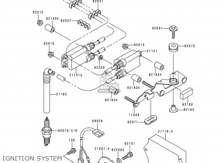 IGNITION SYSTEM - ZX750N1 NINJA ZX7RR 1996 EUROPE UK FR AR FG IT