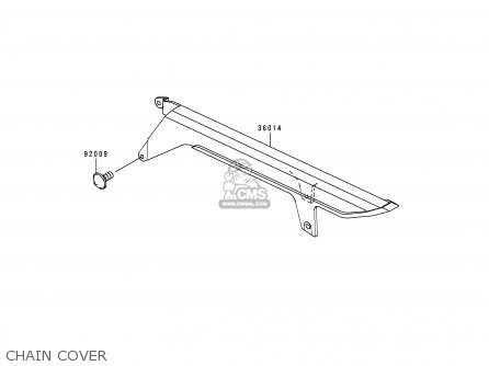 CHAIN COVER - ZX750N1 NINJA ZX7RR 1996 USA CALIFORNIA CANADA