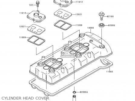 CYLINDER HEAD COVER - ZX750N2 NINJA ZX7RR 1997 CANADA