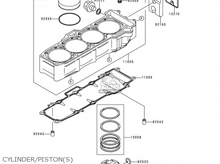 CYLINDER/PISTON(S) - ZX750N2 NINJA ZX7RR 1997 CANADA